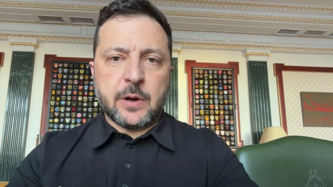 Володимир Зеленський під час вечірнього відеозвернення 14 серпня 2026 року