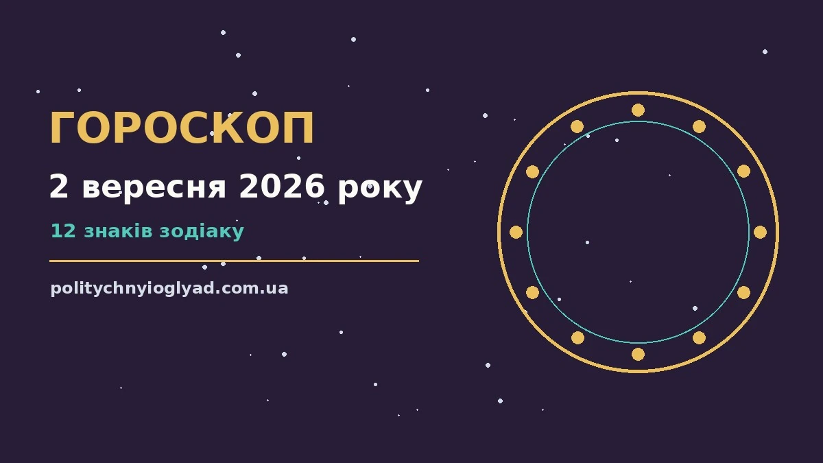 Гороскоп на 2 вересня 2026 року: ритм дня для 12 знаків для впевненого початку дня