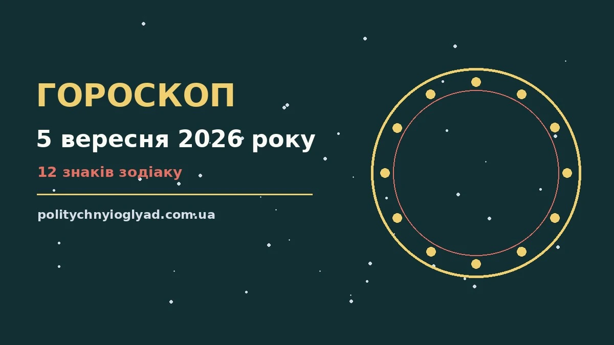 Гороскоп на 5 вересня 2026 року: ритм дня для 12 знаків для впевненого початку дня