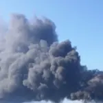 Пожежа у Новоросійську після удару Сил оборони